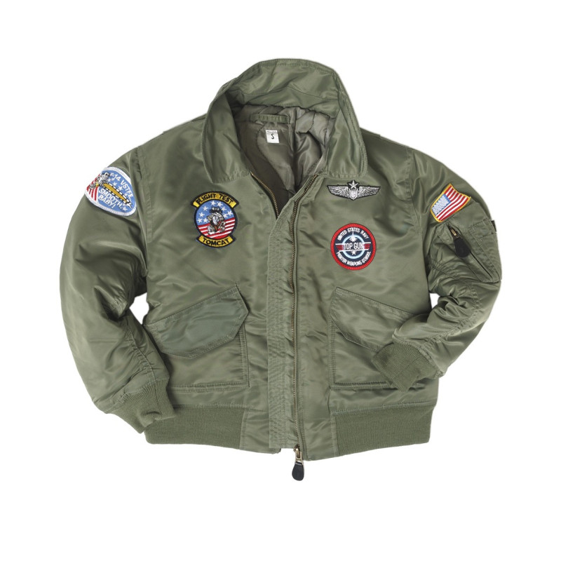 Blouson Enfant CWU Avec Badges - Veste Aviateur Enfant Quaerius