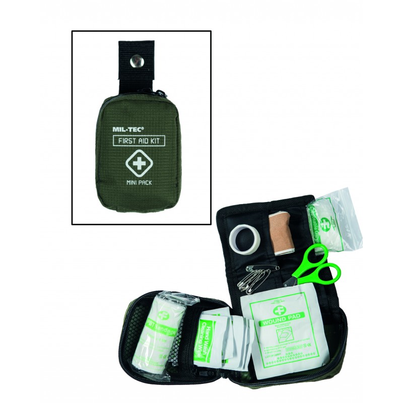 Pack Premiers Soins Mini Mil-Tec - Trousses de secours / Trauma bag sur   - Vêtements militaire et Equipements de Séc
