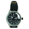 Montre Pilote Cuir - Montre Cuir Noir Quaerius