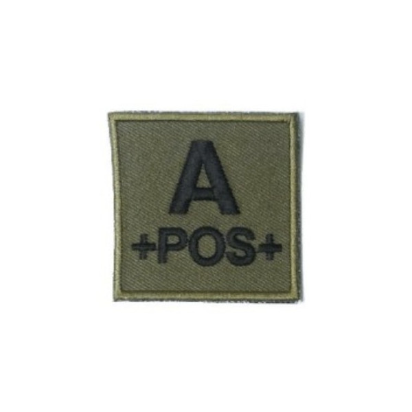 Ecusson Groupe Sanguin Dos Auto-Agrippant Dca France - Tenue militaire écusson sanguin tactique Quaerius