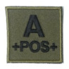 Ecusson Groupe Sanguin Dos Auto-Agrippant Dca France - Tenue militaire écusson sanguin tactique Quaerius