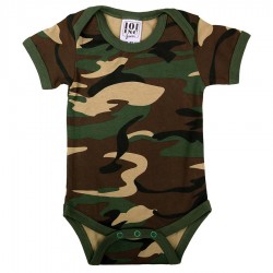 Barboteuse Bébé à Manches 101 Inc - Body bébé militaire Quaerius