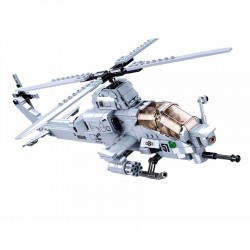 Hélicoptère Militaire d'Attaque M38-B0838 Sluban - Jouet militaire Quaerius