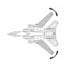Avion de Combat Militaire Jet Fighter F-14 M38-B0755 Sluban - Jouet militaire Quaerius