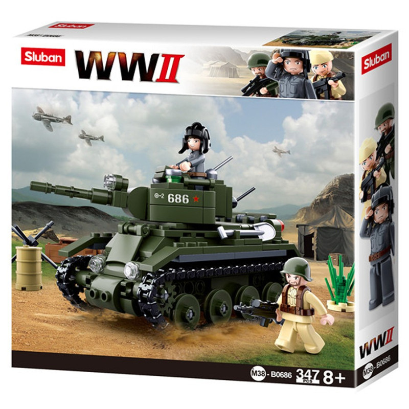 Tank Militaire Allie M38 B0686 Sluban Jeux Jouets sur Quaerius Vetements militaire et Equipements de Se