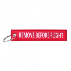 Porte-clés Flight Tag Remove Before Flight