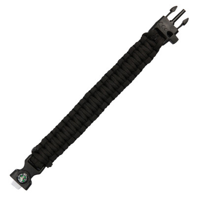 Bracelet Paracorde Boucle en Plastique avec Boussole 101 Inc - Bracelet Paracorde Boucle avec Boussole Quaerius