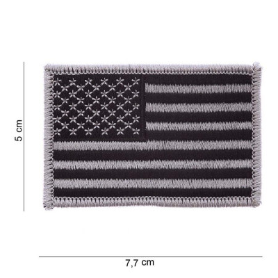 Patch Drapeau Américain Argent Fostex Garments - Patches Quaerius