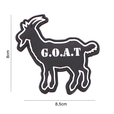 Patch 3D PVC G.O.A.T Noir 101 Incorporated - Patches Quaerius