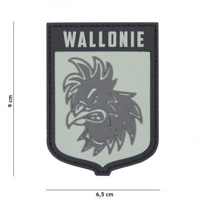 Patch 3D PVC Wallonie Gris