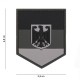Patch 3D PVC Shield Allemagne Noir 101 Incorporated - Patches Quaerius