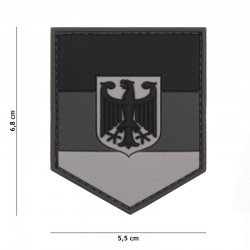 Patch 3D PVC Shield Allemagne Noir