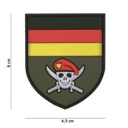 Patch 3D PVC Skull Commando Allemagne 101 Incorporated - Patches Quaerius
