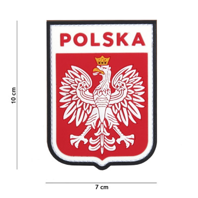 Patch 3D PVC Shield Pologne 101 Inccorporated - Patches Quaerius