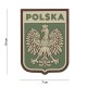 Patch 3D PVC Shield Pologne Vert 101 Incorporated - Patches Quaerius