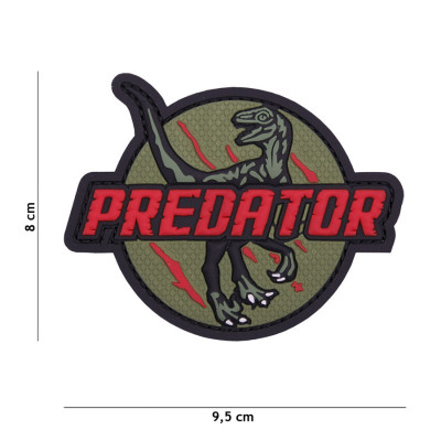 Patch 3D PVC Predator Rouge