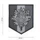 Patch 3D PVC Shield France Gris 101 Incorporated - Patches Quaerius 