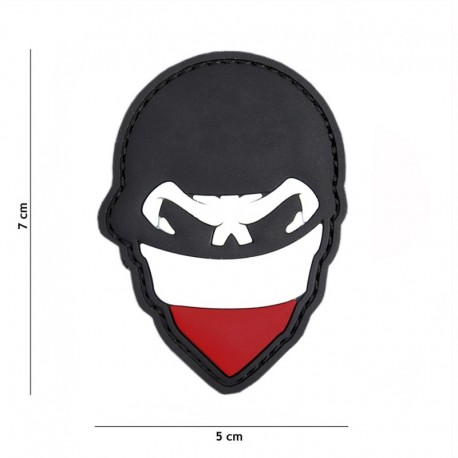 Patch 3D PVC Skull Cagoule Pologne 101 Incorporated - Patches Quaerius