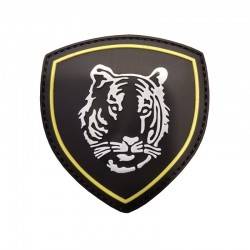 Patch 3D PVC Tigre Russie Noir