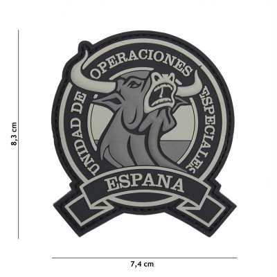 Patch 3D PVC Taureau Espagne Gris 101 Incorporated - Patches Quaerius