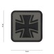 Patch 3D PVC Croix de Fer Allemagne Gris 101 Incorporated - Patches Quaerius