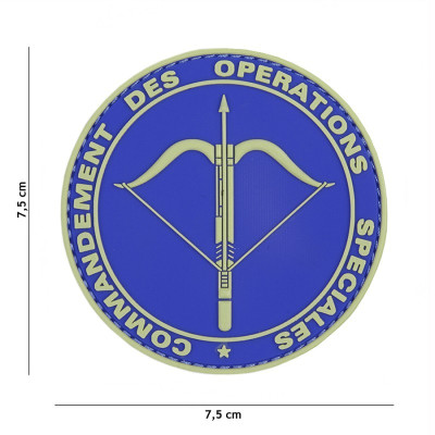 Patch 3D PVC Commandement des Opérations Spéciales Bleu