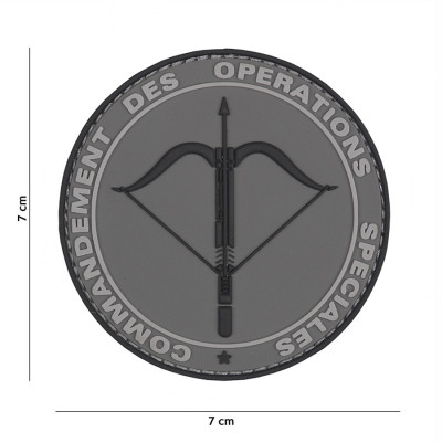 Patch 3D PVC Commandement des Opérations Spéciales Gris