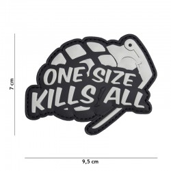 Patch 3D PVC Grenade One Size Kills All Gris 101 Incorporated - Patches Quaerius