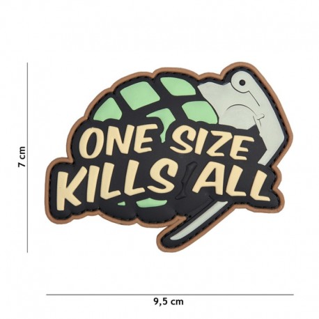 Patch 3D PVC Grenade One Size Kills All 101 Incorporated - Patches Quaerius