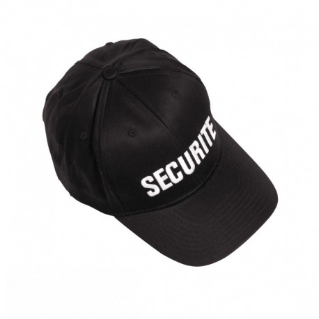 Casquette Sécurité Noir Baseball Cityguard - Casquette Agent de Sécurité Cityguard Quaerius