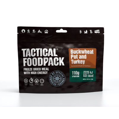 Plat Lyophilisé : Ragoût de Dinde et Sarrasin Tactical Foodpack - Nourriture Quaerius