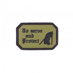 Patch 3D PVC To Serve And Protect Vert 101 Inorporated - Patches Quaerius