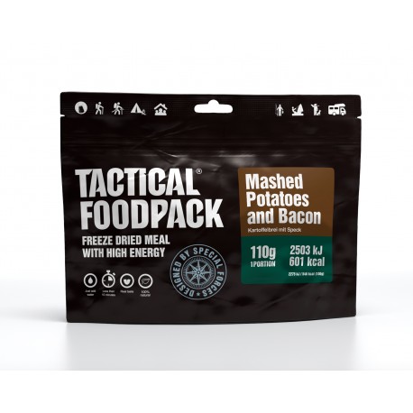 Plat Lyophilisé : Purée de Pommes de terre et Bacon Tactical Foodpack - Nourriture Quaerius