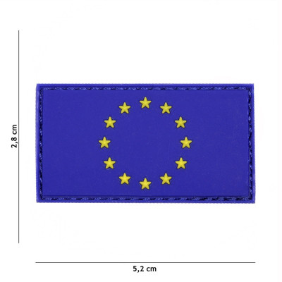 Patch 3D PVC Drapeau Europe 101 Incorporated - Patches Quaerius