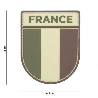 Patch 3D PVC Armée Française Basse Visibilité