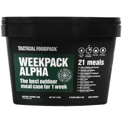 Pack 7 Jours WeekPack Alpha (7 petits-déjeuners, 4 soupes, 10 plats) Tactical Foodpack - Nourriture Quaerius