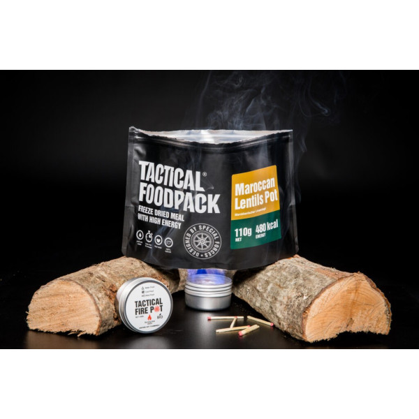 Gel et Réchaud Fire Pot Tactical Foodpack - Combustible Quaerius
