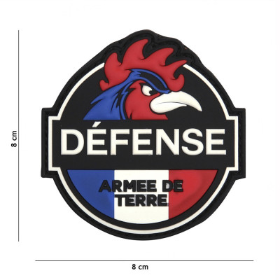 Patch 3D PVC Défense Armée de Terre 101 Incorporated - Patches Quaerius