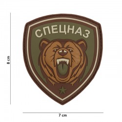 Patch 3D PVC Ours Spetsnaz Russie Vert 101 Incorporated - Patches Quaerius