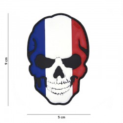 Patch 3D PVC Skull France 101 Incorporated - Patches Quaerius