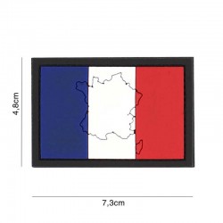 Patch 3D PVC Drapeau France Pays 101 Incorporated - Patches Quaerius