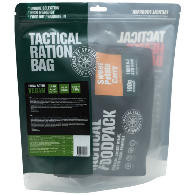 Repas Lyophilisé Ration Vegan (1 plat, 2 en-cas, 1 boisson) Tactical Foodpack - Nourriture Quaerius