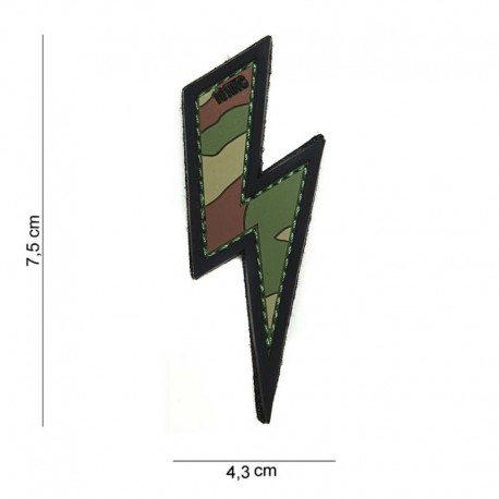 Patch 3D PVC Eclair Camouflage Woodland 101 Incorporated - Patches Quaerius