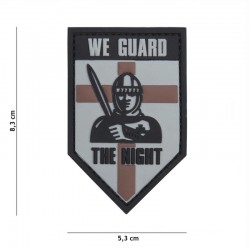 Patch 3D PVC We Guard The Night Gris 101 Incorporated - Patches Quaerius