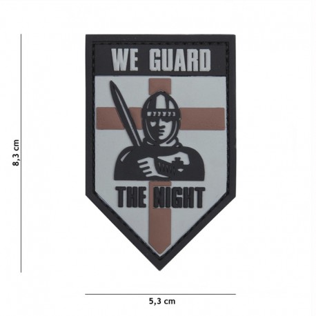 Patch 3D PVC We Guard The Night Gris 101 Incorporated - Patches Quaerius