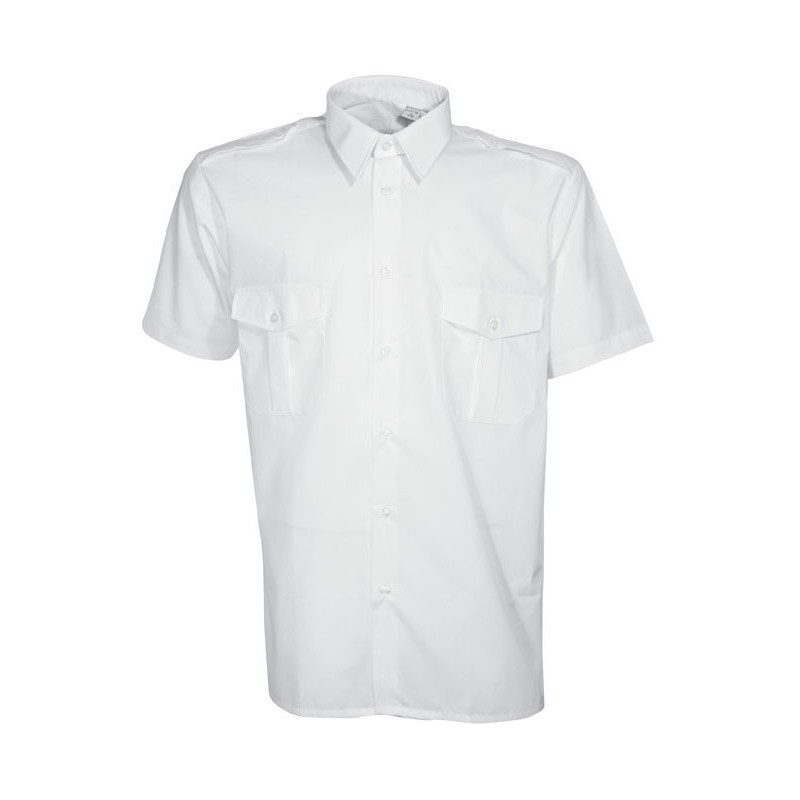 Chemisette Pilote Blanche Homme Cityguard - Vêtemen Sécurité Privée Chemise cityguard Quaerius