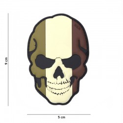 Patch 3D PVC Skull France Basse Visibilité