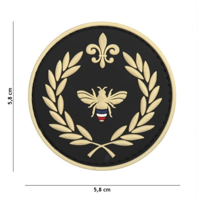 Patch 3D PVC Napoleon Abeille Noir