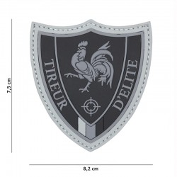 Patch 3D PVC Tireur d'Elite Noir 101 Incorporated - Patches Quaerius