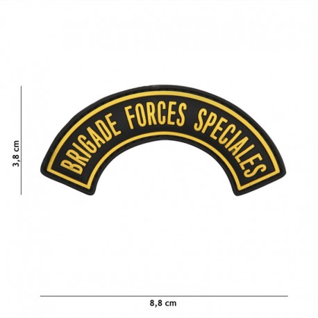Patch 3D PVC Brigade Forces Speciales Jaune 101 Incorporated - Patches Quaerius